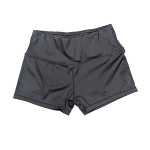 Sports Wear Womens Black High Waisted Compression Athletic Shorts Small Hidden